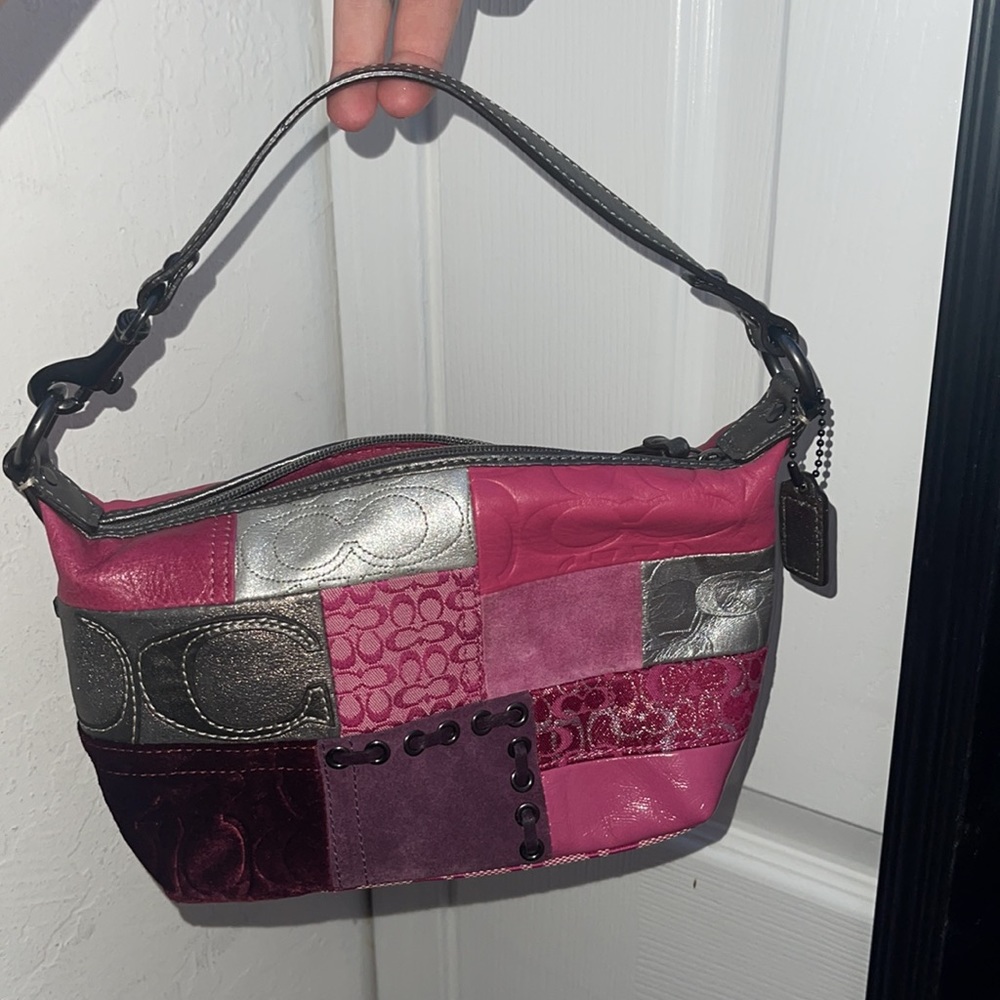 patch work vintage coach purse